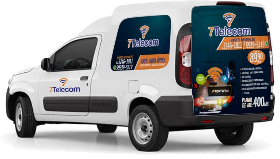 Veículo de atendimento da 7Telecom